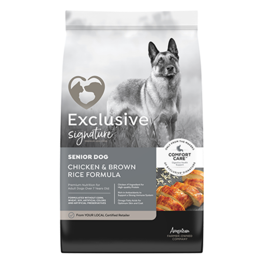Exclusive Signature Senior Chicken & Brown Rice Formula Dog Food