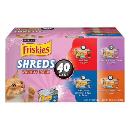 Friskies Shreds in Gravy Variety Pack Wet Cat Food