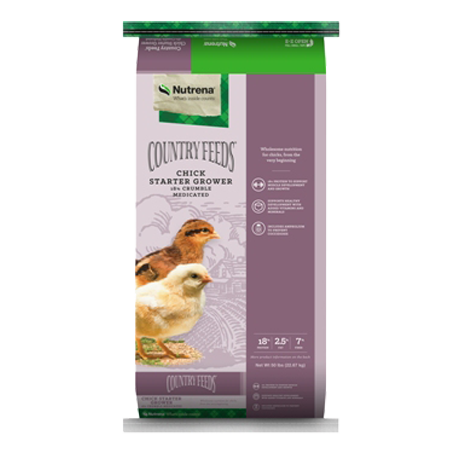 Nutrena Country Feeds Chick Starter Grower Medicated