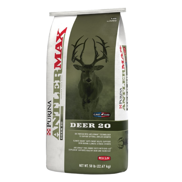 Purina AntlerMax Deer 20 with Climate Guard Bio-LG 50-lb