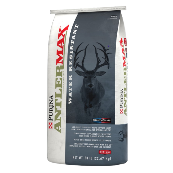 Purina AntlerMax Water Resistant Deer with Climate Guard Bio-LG 50-lb