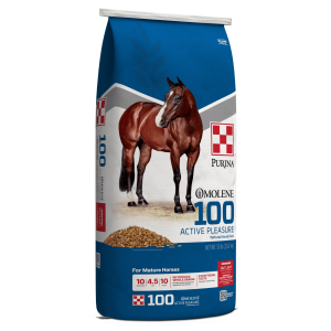 Purina Omolene 100 Active Pleasure Horse Feed 50-lb
