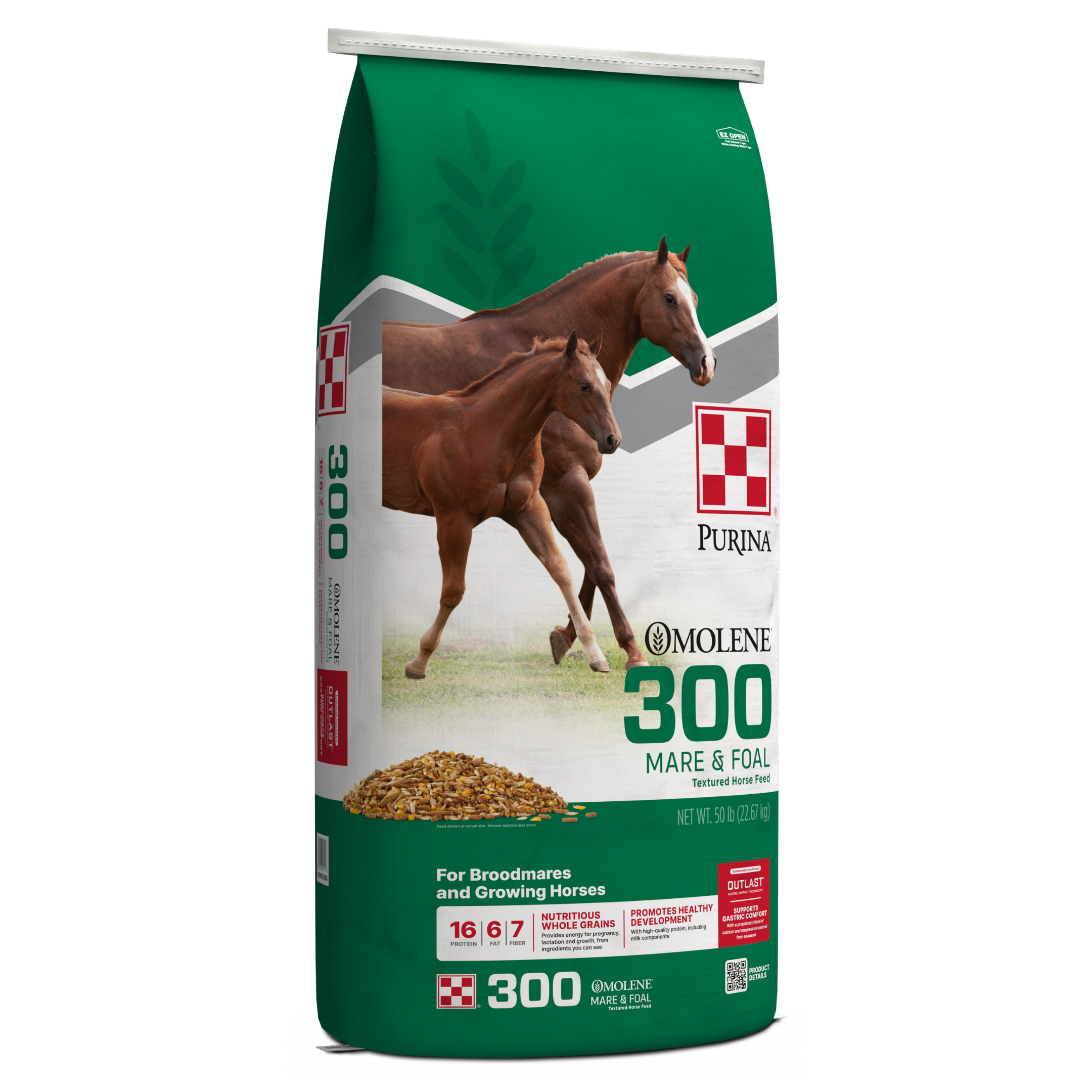 Purina Omolene 300 Growth Mare & Foal Feed 50-lb