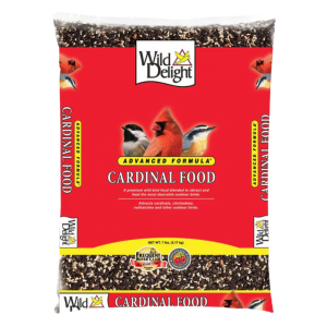 Wild Delight Advanced Formula Cardinal Food. Red feed bag.