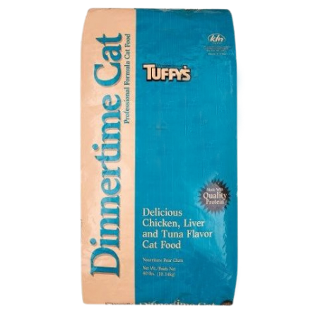 Tuffy's Dinnertime Dry Cat Food 40-lb Bag