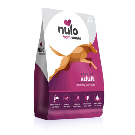 Nulo Frontrunner Ancient Grains High-Meat Kibble Pork, Barley & Beef Recipe