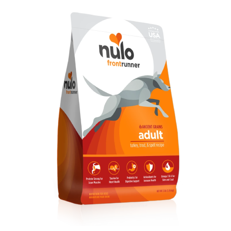 Nulo Frontrunner Ancient Grains High-Meat Kibble Turkey, Trout & Spelt Recipe