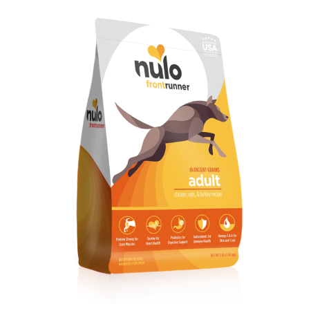 Nulo Frontrunner Ancient Grains High-Meat Kibble Chicken, Oats & Turkey Recipe