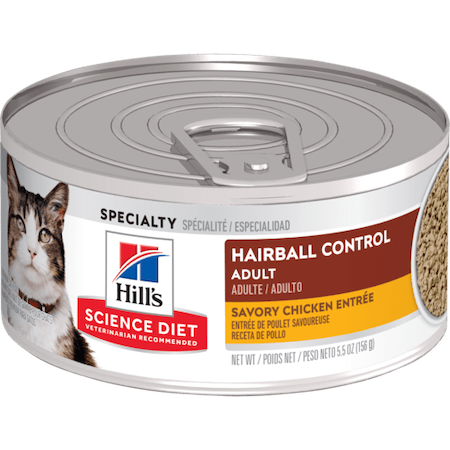Hill's Science Diet Adult Hairball Control Savory Chicken Entrée Cat Food