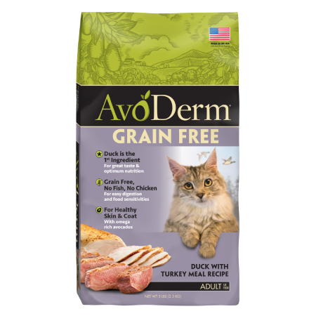 avoderm grain free duck turkey meal