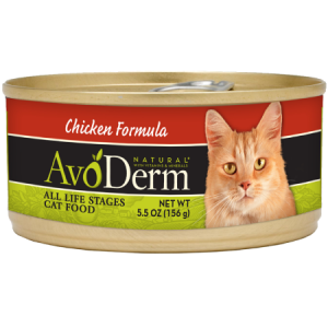 AvoDerm Natural Chicken Formula kitten and adult wet cat food