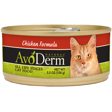 AvoDerm Natural Chicken Formula kitten and adult wet cat food