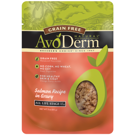 avoderm GRAIN FREE SALMON RECIPE IN GRAVY