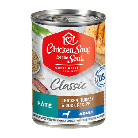 Chicken Soup For The Soul Classic Adult Dog Wet Food-Chicken, Turkey & Duck Recipe Recipe Pate