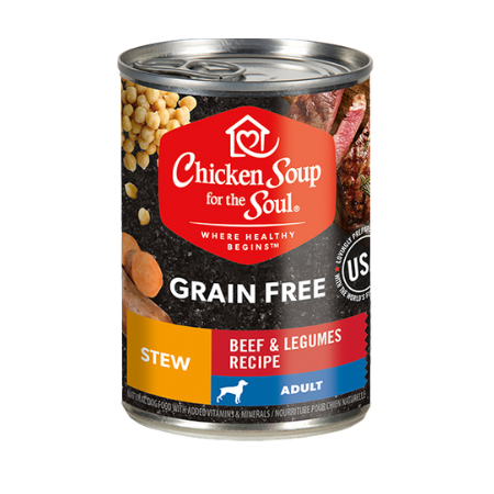 Chicken Soup For The Soul Grain Free Wet Dog Food-Beef & Legumes Stew