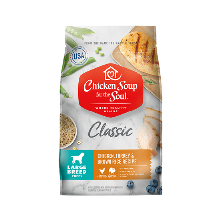 Chicken Soup For The Soul Classic Large Breed Puppy Dry Food-Chicken, Turkey & Brown Rice
