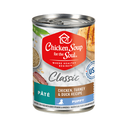 Chicken Soup For The Soul Classic Puppy Wet Food-Chicken, Turkey & Duck Pate