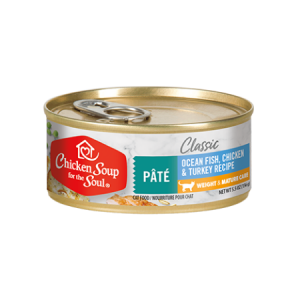 Chicken Soup For The Soul Classic Weight & Mature Care Wet Cat Food-Ocean Fish, Chicken & turkey Pate