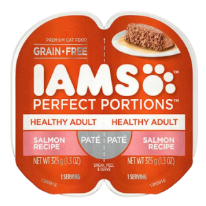 Iams Perfect Portions Healthy Adult Cat Pate-Salmon
