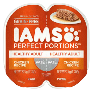 Iams Perfect Portions Healthy Adult Pate Cat Food-Chicken