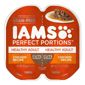 Iams Perfect Portions healthy Adult Cat-Chicken Cuts In Gravy