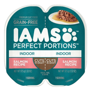 Iams Perfect Portions Indoor Cat-Salmon Cuts In Gravy