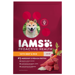 Iams Proactive Health Adult Dog Dry Food With Beef & Rice