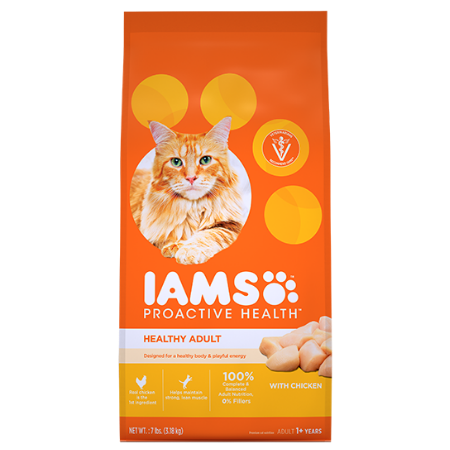 Iams Proactive Health Healthy Adult Dry Cat Food With Chicken