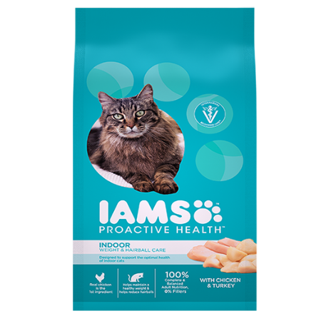 Iams ProActive Health Indoor Weight & Hairball Care Dry Cat Food