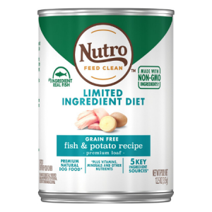 Nutro Limited Ingredient Diet Adult Fish & Potato Recipe Canned Dog Food
