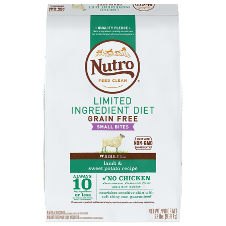 Nutro Limited Ingredient Diet Small Bites Adult Lamb & Sweet Potato Recipe Dog Food