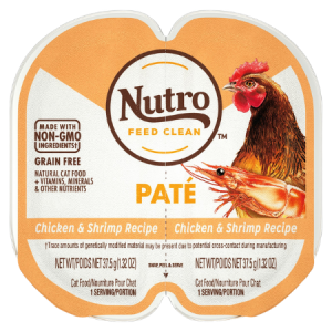 Nutro Perfect Portions Grain-Free Chicken & Shrimp Recipe Cat Food Trays