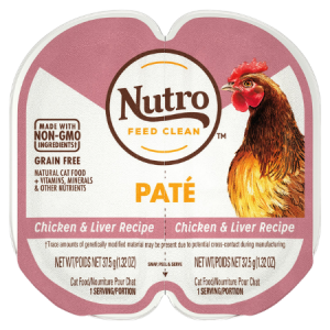 Nutro Perfect Portions Grain-Free Chicken & Liver Recipe Cat Food Trays