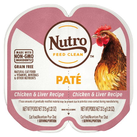 Nutro Perfect Portions Grain-Free Chicken & Liver Recipe Cat Food Trays