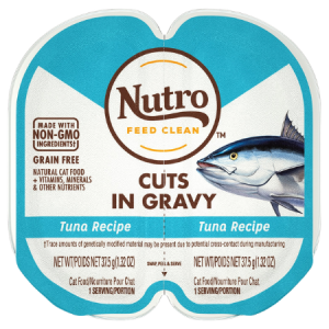 Nutro Perfect Portions Grain-Free Cuts in Gravy Real Tuna Recipe Cat Food Trays