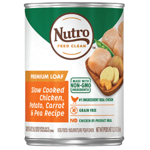 Nutro Premium Loaf Adult Wet Dog Food Slow Cooked Chicken, Rice & Oatmeal Dinner