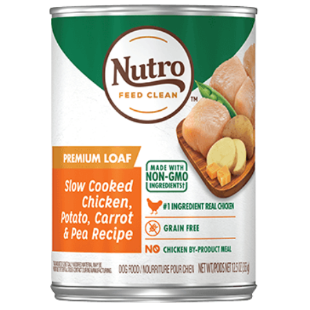Nutro Premium Loaf Adult Wet Dog Food Slow Cooked Chicken, Rice & Oatmeal Dinner