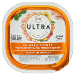 Nutro Ultra Grain-Free Chicken Entree Pate with Toppers Adult Wet Dog Food Trays
