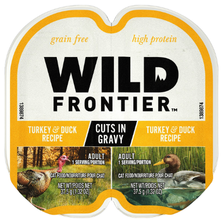 Nutro Wild Frontier Real Turkey & Duck Recipe Pate Adult High-Protein Grain-Free Cat Food Trays