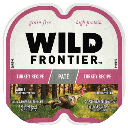Nutro Wild Frontier Real Turkey Recipe Pate Adult High-Protein Grain-Free Cat Food Trays