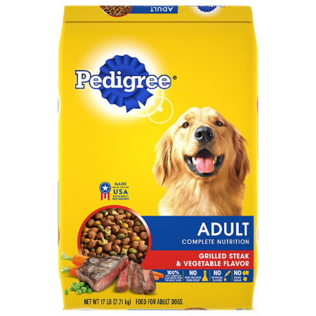 Pedigree Adult Complete Nutrition Grilled Steak & Vegetable Flavor Dry Dog Food