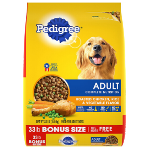 Pedigree Adult Complete Nutrition Roasted Chicken, Rice & Vegetable Flavor Dry Dog Food