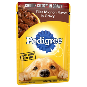 Pedigree Choice Cuts Filet Mignon Flavor in Gravy Wet Dog Food