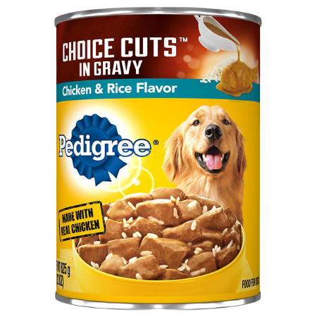 Pedigree Choice Cuts in Gravy With Chicken & Rice Canned Dog Food