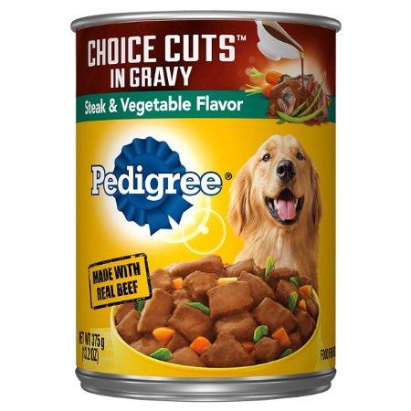 Pedigree Choice Cuts in Gravy Steak & Vegetable Flavor Canned Dog Food