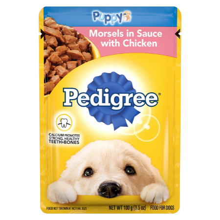 Pedigree Choice Cuts Puppy Morsels in Sauce With Chicken Wet Dog Food