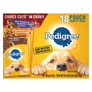 Pedigree Choice Cuts Variety Pack With Beef, Chicken & Filet Mignon Wet Dog Food