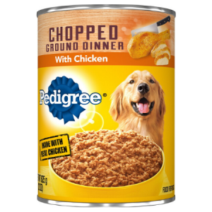 Pedigree Chopped Ground Dinner With Chicken Canned Dog Food