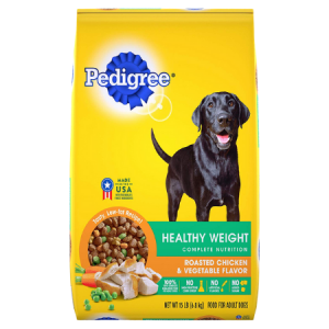 Pedigree Healthy Weight Complete Nutrition Roasted Chicken & Vegetable Flavor Dry Dog Food