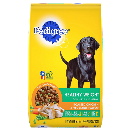 Pedigree Healthy Weight Complete Nutrition Roasted Chicken & Vegetable Flavor Dry Dog Food